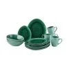 Brandneu 👏 Küche Butlers 16-tlg. Geschirr-Set DE LA ROYA In Dunkelgrün Günstig Kaufen 🥰 -BUTLERS Verkäufe butlers 16 tlg geschirr set de la roya in dunkelgrun