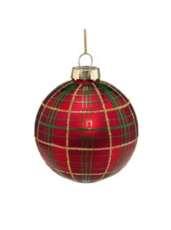 Schlussverkauf 🤩 Weihnachten Butlers 2x Glaskugel Ornament Ø8cm HANG ON In Rot Günstig Kaufen 🎁