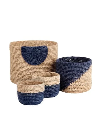 Top 10 💯 Dekoration Butlers 4-tlg. Korbset Handgefertigt Aus Raffia ISALO In Natur-Blau Günstig Kaufen 🤩 3 Top 10 💯 Dekoration Butlers 4-tlg. Korbset Handgefertigt Aus Raffia ISALO In Natur-Blau Günstig Kaufen 🤩