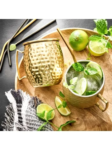 Coupon 🥰 Küche Butlers 4x Becher Gehämmert 470ml MOSCOW MULE In Gold Günstig Kaufen 🛒 4 Coupon 🥰 Küche Butlers 4x Becher Gehämmert 470ml MOSCOW MULE In Gold Günstig Kaufen 🛒 – Bild 2