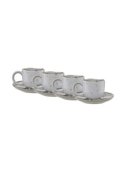 Auslauf ⌛ Küche Butlers 4x Espressotasse Mit Untertasse 90ml FINCA In Grau Günstig Kaufen 🥰