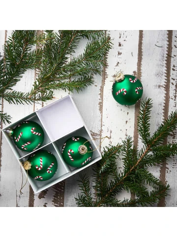 Blitzangebot 😀 Weihnachten Butlers 4x Glaskugel "Candy Canes" Ø8cm HANG ON In Grün Günstig Kaufen 🔔 7 Blitzangebot 😀 Weihnachten Butlers 4x Glaskugel "Candy Canes" Ø8cm HANG ON In Grün Günstig Kaufen 🔔 – Bild 5