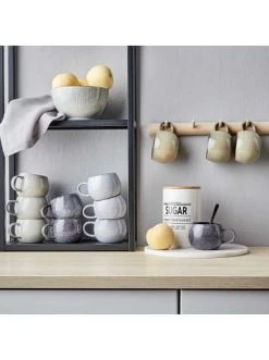 Bestpreis 🔔 Küche Butlers 4x Tasse 350ml COTTAGE In Grau Günstig Kaufen ⌛ -BUTLERS Verkäufe butlers 4x tasse 350ml cottage in grau 6