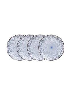 Schlussverkauf 🌟 Küche Butlers 4x Teller Ø26cm DIM SUM In Blau-Weiß Günstig Kaufen ⌛