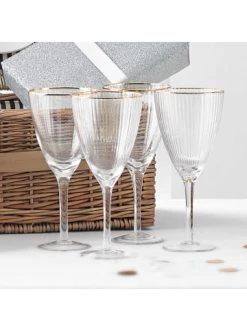 Angebote ⌛ Küche Butlers 4x Weingläser Mit Goldrand Und Rillen 280ml GOLDEN TWENTIES In Transparent Günstig Kaufen 🎉 15 Angebote ⌛ Küche Butlers 4x Weingläser Mit Goldrand Und Rillen 280ml GOLDEN TWENTIES In Transparent Günstig Kaufen 🎉 -BUTLERS Verkäufe butlers 4x weinglaser mit goldrand und rillen 280ml golden twenties in transparent 3