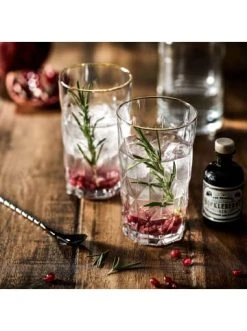 Billig 🛒 Küche Butlers 6x Longdrinkgläser Mit Goldrand 460ml UPSCALE In Transparent-Gold Günstig Kaufen 🛒 -BUTLERS Verkäufe butlers 6x longdrinkglaser mit goldrand 460ml upscale in transparent gold 1