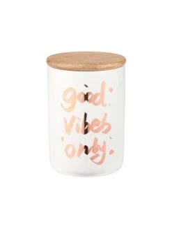 Neu 😀 Küche Butlers Aufbewahrungsdose Good Vibes 700 Ml QUEEN IT In Gold-Weiß Günstig Kaufen 🛒