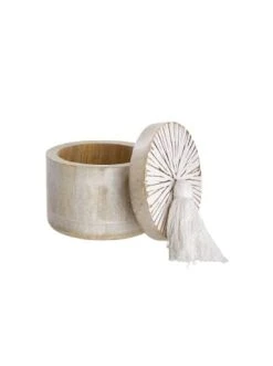 Schlussverkauf 🤩 Küche Butlers Aufbewahrungsdose Mangoholz Höhe 9cm BONDI In Weiß Günstig Kaufen 💯