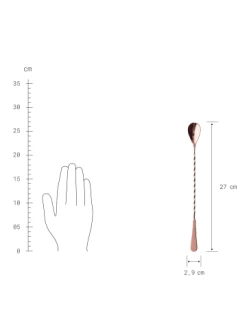 Großhandel 🌟 Küche Butlers Barlöffel Gedreht Länge 27cm MANHATTAN In Roségold Günstig Kaufen 🥰 -BUTLERS Verkäufe butlers barloffel gedreht lange 27cm manhattan in rosegold 1