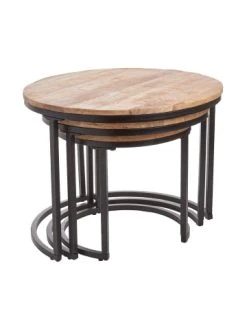 Coupon 🧨 Möbel Butlers Beistelltisch-Set 3-tlg. MANGOLINE In Natur-Schwarz Günstig Kaufen 🥰 -BUTLERS Verkäufe butlers beistelltisch set 3 tlg mangoline in natur schwarz 2