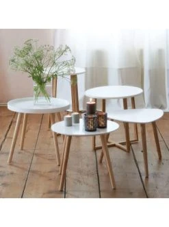 Budget ⭐ Möbel Butlers Beistelltisch SWING TIME In Weiß Günstig Kaufen ✨ -BUTLERS Verkäufe butlers beistelltisch swing time in weiss 3