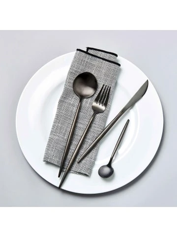 Blitzangebot ✨ Küche Butlers Besteck-Set 16-tlg. Matt STILETTO In Schwarz Günstig Kaufen 👍 4 Blitzangebot ✨ Küche Butlers Besteck-Set 16-tlg. Matt STILETTO In Schwarz Günstig Kaufen 👍 – Bild 2