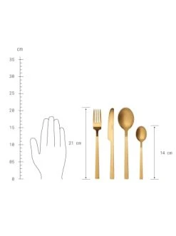 Rabatt ✔️ Küche Butlers Besteck-Set 16-tlg. Spülmaschinengeeignet NEW BASIC In Gold Günstig Kaufen 🎁 -BUTLERS Verkäufe butlers besteck set 16 tlg spulmaschinengeeignet new basic in gold 2