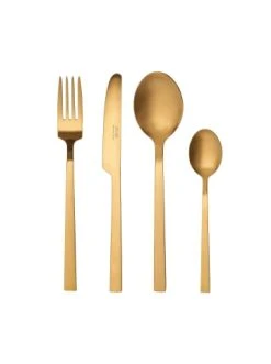 Rabatt ✔️ Küche Butlers Besteck-Set 16-tlg. Spülmaschinengeeignet NEW BASIC In Gold Günstig Kaufen 🎁