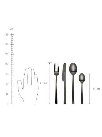 Bestes Angebot 😍 Küche Butlers Besteck-Set 16-tlg. Spülmaschinengeeignet NEW BASIC In Schwarz Günstig Kaufen 🧨 5 Bestes Angebot 😍 Küche Butlers Besteck-Set 16-tlg. Spülmaschinengeeignet NEW BASIC In Schwarz Günstig Kaufen 🧨 – Bild 3