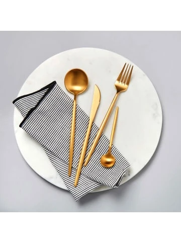 Besorgen 🔔 Küche Butlers Besteck-Set 4-tlg. Matt STILETTO In Gold Günstig Kaufen 🧨 10 Besorgen 🔔 Küche Butlers Besteck-Set 4-tlg. Matt STILETTO In Gold Günstig Kaufen 🧨 – Bild 8