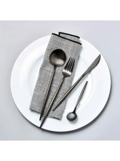 Rabatt 🔔 Küche Butlers Besteck-Set 4-tlg. Matt STILETTO In Schwarz Günstig Kaufen 🎁 -BUTLERS Verkäufe butlers besteck set 4 tlg matt stiletto in schwarz 3