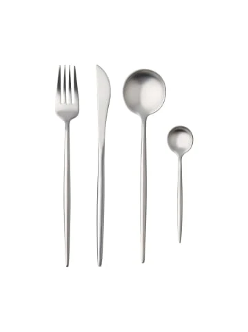 Bestes Angebot ❤️ Küche Butlers Besteck-Set 4-tlg. Matt STILETTO In Silber Günstig Kaufen 😍 3 Bestes Angebot ❤️ Küche Butlers Besteck-Set 4-tlg. Matt STILETTO In Silber Günstig Kaufen 😍
