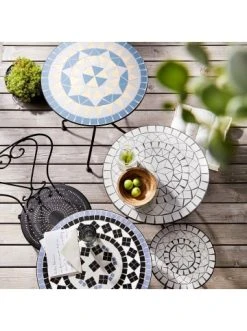 Bestpreis 🎁 Garten & Balkon Butlers Bistrotisch PALAZZO In Blau-Creme Günstig Kaufen 🥰 -BUTLERS Verkäufe butlers bistrotisch palazzo in blau creme 1