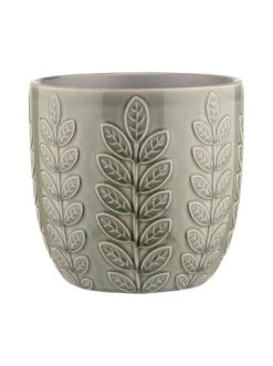 Auslauf ⭐ Dekoration Butlers Blumentopf Ø18cm LEAVES In Grün Günstig Kaufen 🥰