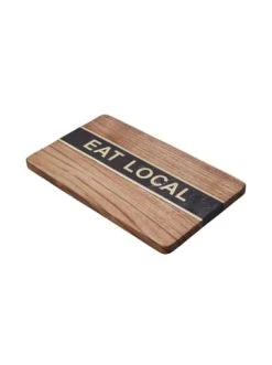 Bestes Angebot 👏 Dekoration Butlers Deko Holzbrett L 30 X B 18cm EAT LOCAL In Braun Günstig Kaufen 😀 -BUTLERS Verkäufe butlers deko holzbrett l 30 x b 18cm eat local in braun 3