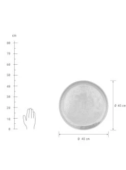 Angebote 🎉 Küche Butlers Deko Tablett Glänzend Ø 45 Cm ORIENTAL LOUNGE In Silber Günstig Kaufen 🎉 -BUTLERS Verkäufe butlers deko tablett glanzend o 45 cm oriental lounge in silber 1