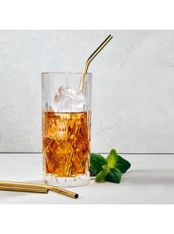 Großhandel 🔥 Küche Butlers Edelstahltrinkhalme Mit Bürste MANHATTAN LOUNGE In Gold Günstig Kaufen 🥰 -BUTLERS Verkäufe butlers edelstahltrinkhalme mit burste manhattan lounge in gold 2