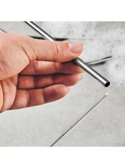 Auslauf 🥰 Küche Butlers Edelstahltrinkhalme Mit Bürste MANHATTAN LOUNGE In Silber Günstig Kaufen 🔥 -BUTLERS Verkäufe butlers edelstahltrinkhalme mit burste manhattan lounge in silber 1