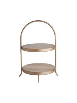 Aktion 😍 Küche Butlers Etagere 2-stufig Höhe 35cm KATE In Braun Günstig Kaufen 🔥