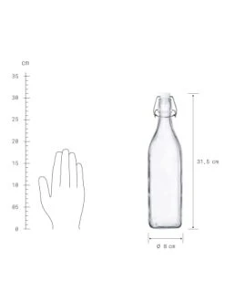 Bestes Angebot 🛒 Outdoor & Sport Butlers Flasche Mit Bügelverschluss 1000ml SWING In Transparent Günstig Kaufen ✨ -BUTLERS Verkäufe butlers flasche mit bugelverschluss 1000ml swing in transparent 2
