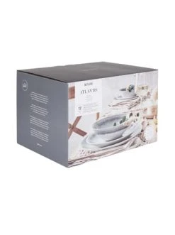 Bestpreis 🛒 Küche Butlers Geschirr-Set 12-tlg. ATLANTIS In Grau Günstig Kaufen ✨ -BUTLERS Verkäufe butlers geschirr set 12 tlg atlantis in grau 2