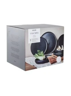 Am billigsten 😉 Küche Butlers Geschirr-Set 12-tlg. CASA NOVA In Schwarz Günstig Kaufen ✔️ -BUTLERS Verkäufe butlers geschirr set 12 tlg casa nova in schwarz 2