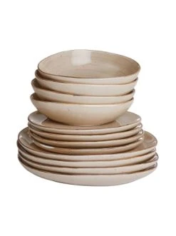 Rabatt 🤩 Küche Butlers Geschirr-Set 12-tlg. FINCA In Beige Günstig Kaufen 😍