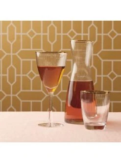 Blitzangebot 🥰 Küche Butlers Glas Mit Goldrand Und Rillen 300ml GOLDEN TWENTIES In Transparent Günstig Kaufen 💯 -BUTLERS Verkäufe butlers glas mit goldrand und rillen 300ml golden twenties in transparent 3