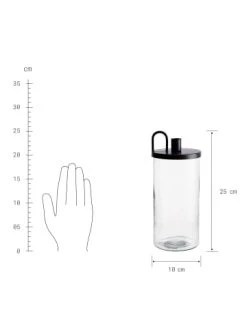 Schlussverkauf 👏 Dekoration Butlers Glas Mit Kerzenhalter Höhe 25cm CANDLE JAR In Schwarz Günstig Kaufen 🧨 -BUTLERS Verkäufe butlers glas mit kerzenhalter hohe 25cm candle jar in schwarz 3