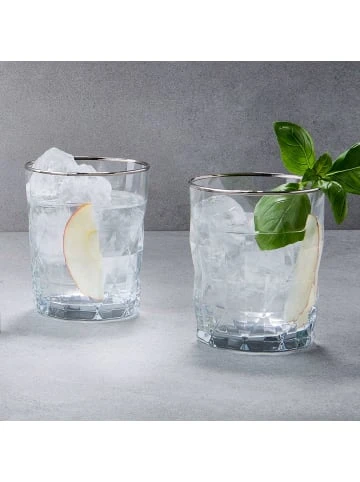 Besorgen 🥰 Küche Butlers Glas Mit Silberrand 345ml UPSCALE In Transparent-Silber Günstig Kaufen 🌟 6 Besorgen 🥰 Küche Butlers Glas Mit Silberrand 345ml UPSCALE In Transparent-Silber Günstig Kaufen 🌟 – Bild 4