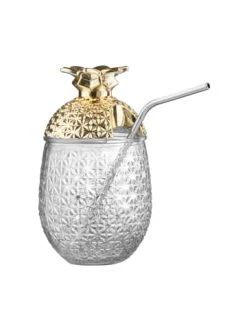 Top 10 🌟 Küche Butlers Glas Mit Trinkhalm 500ml COCKTAIL DELUXE In Gold Günstig Kaufen ✔️