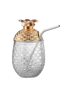 Bestpreis ⭐ Küche Butlers Glas Mit Trinkhalm 500ml COCKTAIL DELUXE In Roségold Günstig Kaufen 👏