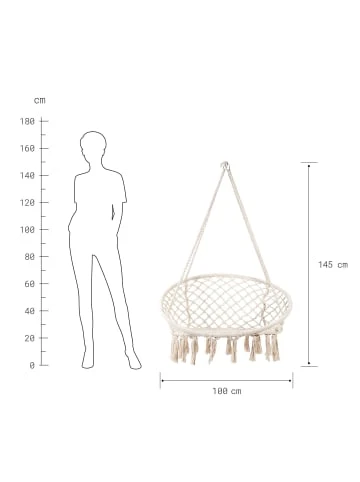 Budget 👏 Garten & Balkon Butlers Hängesessel Mit Fransen Ø100cm PARADISE NOW In Creme Günstig Kaufen 🧨 6 Budget 👏 Garten & Balkon Butlers Hängesessel Mit Fransen Ø100cm PARADISE NOW In Creme Günstig Kaufen 🧨 – Bild 4