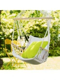 Bester Verkauf 😉 Garten & Balkon Butlers Hängesessel Mit Holzarmlehnen BABOON In Creme Günstig Kaufen ✔️ -BUTLERS Verkäufe butlers hangesessel mit holzarmlehnen baboon in creme 1