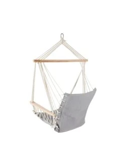 Rabatt 🥰 Garten & Balkon Butlers Hängesessel Mit Holzarmlehnen BABOON In Grau Günstig Kaufen 🧨 -BUTLERS Verkäufe butlers hangesessel mit holzarmlehnen baboon in grau 4