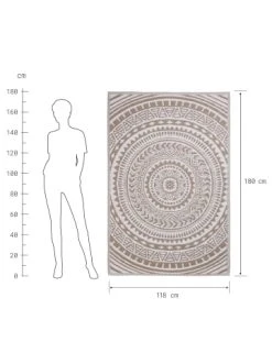 Aktion ❤️ Heimtextilien Butlers In- & Outdoor-Teppich Circles L 180 X B 118cm COLOUR CLASH In Beige Günstig Kaufen 😉 -BUTLERS Verkäufe butlers in and outdoor teppich circles l 180 x b 118cm colour clash in beige 2