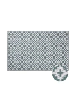 Schlussverkauf 🎉 Heimtextilien Butlers In- & Outdoor-Teppich Mosaik L 180 X B 118cm COLOUR CLASH In Salbei Günstig Kaufen 🥰