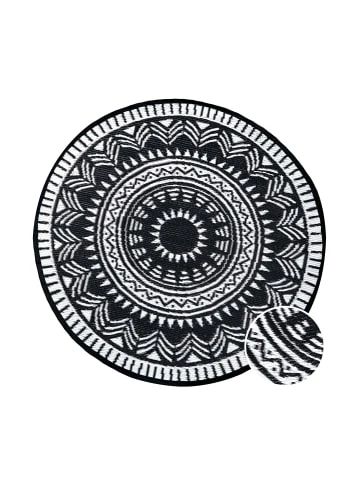 Coupon 🤩 Heimtextilien Butlers In- & Outdoor-Teppich Ø118cm COLOUR CLASH In Schwarz-Weiß Günstig Kaufen ⌛ 5 Coupon 🤩 Heimtextilien Butlers In- & Outdoor-Teppich Ø118cm COLOUR CLASH In Schwarz-Weiß Günstig Kaufen ⌛ – Bild 3