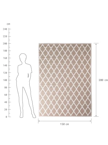 Rabatt ✔️ Heimtextilien Butlers In- & Outdoor-Teppich Rauten L 200 X B 150cm COLOUR CLASH In Natur Günstig Kaufen 😉 5 Rabatt ✔️ Heimtextilien Butlers In- & Outdoor-Teppich Rauten L 200 X B 150cm COLOUR CLASH In Natur Günstig Kaufen 😉 – Bild 3