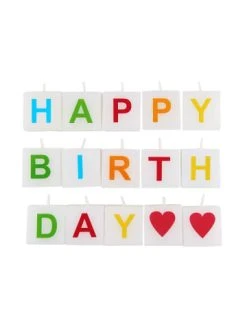 Besorgen 🎁 Dekoration Butlers Kerze Happy 🥳 Birthday 15 Tlg. LOVE LETTERS In Bunt Günstig Kaufen 👏