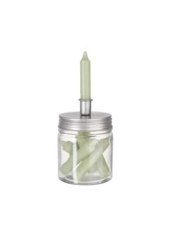 Neu 🧨 Dekoration Butlers Kerzenhalter & Kerzen-Set Salbei LITTLE LIGHT In Silber-Salbei Günstig Kaufen ❤️