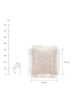 Am billigsten 👍 Heimtextilien Butlers Kissen ZickZack L 45 X B 45cm MACRAMÉ In Creme Günstig Kaufen 👏 -BUTLERS Verkäufe butlers kissen zickzack l 45 x b 45cm macrame in creme 3