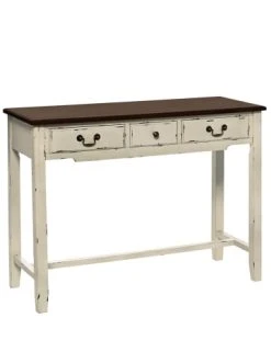 Bestes Angebot 😀 Möbel Butlers Konsolentisch Mit 3 Schubladen CABOTT COVE In Creme-Braun Günstig Kaufen 🤩