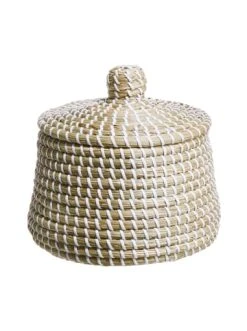 Aktion 💯 Dekoration Butlers Korb Mit Deckel Ø23cm BONDI BRAID In Natur-Weiß Günstig Kaufen 👍
